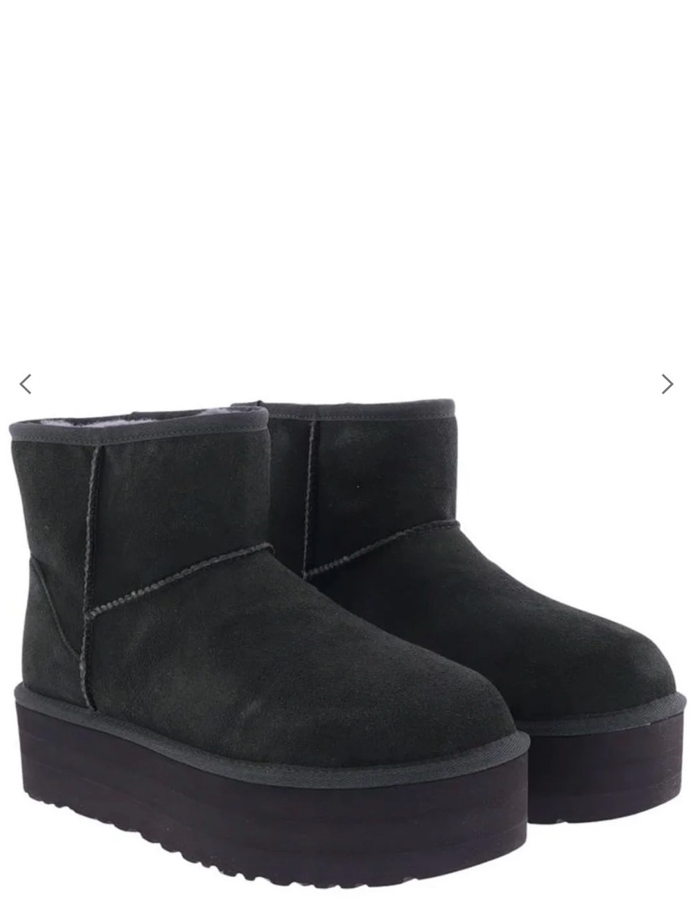 UGG Black Mini Platform Ankle Boots - Women's Winter Boot